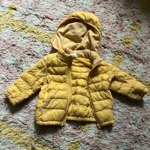 Uniqlo Kids Yellow Puffer Jacket